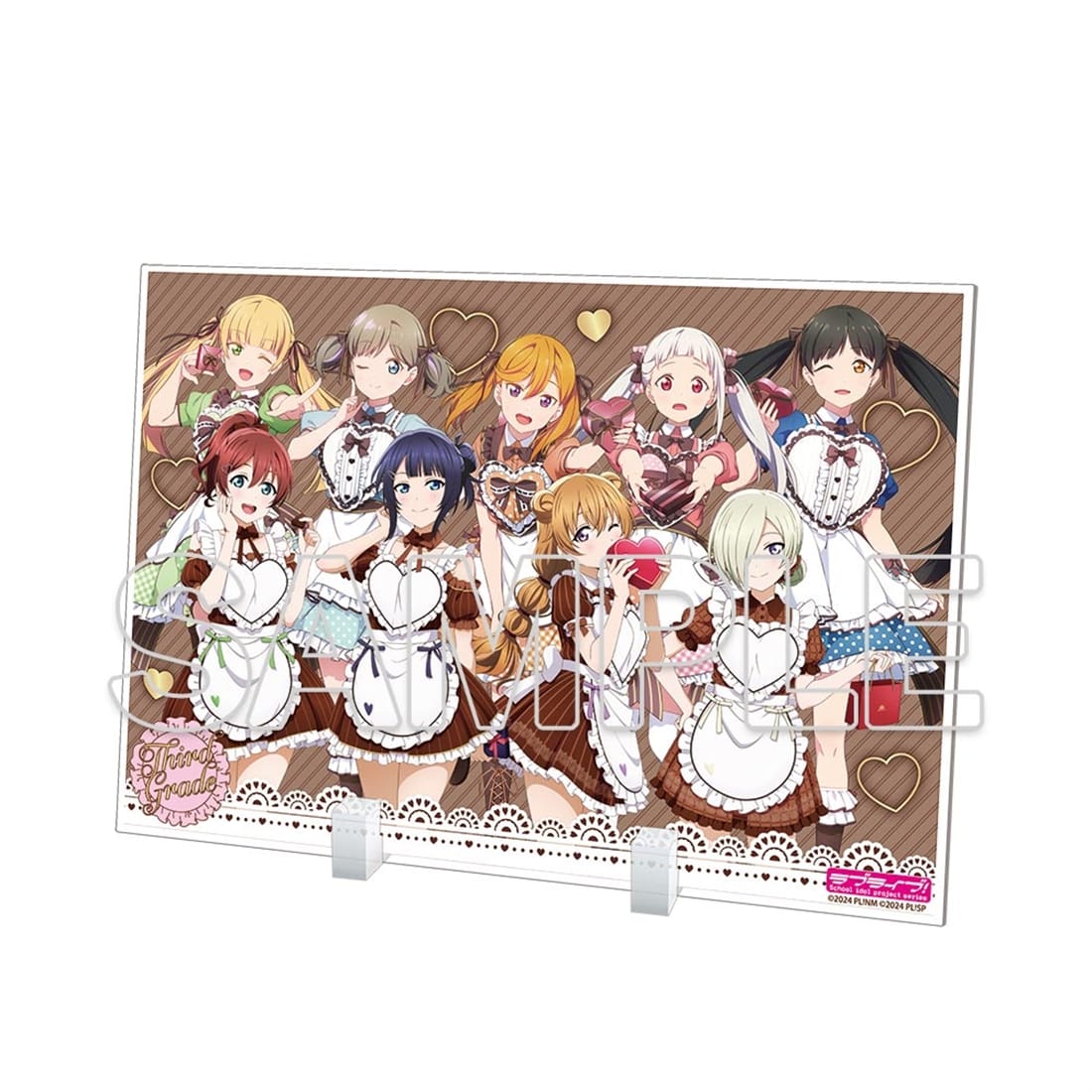 (Goods - Acrylic Stand) Love Live! Series Acrylic Plate Ver. Valentine 2026 ③ Third Year Group Illustration