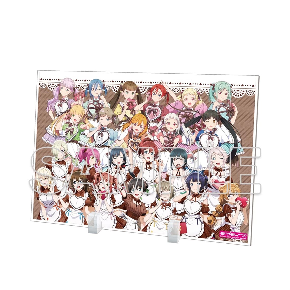 (Goods - Acrylic Stand) Love Live! Series Acrylic Plate Ver. Valentine 2026 ④ All Members Group Illustration