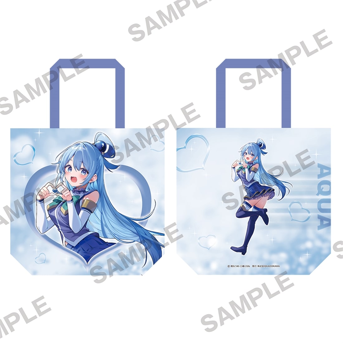 (Goods - Bag) KonoSuba: God’s Blessing on This Wonderful World! Valentine 2026 Newly Drawn Full Graphic Tote Bag (Aqua)
