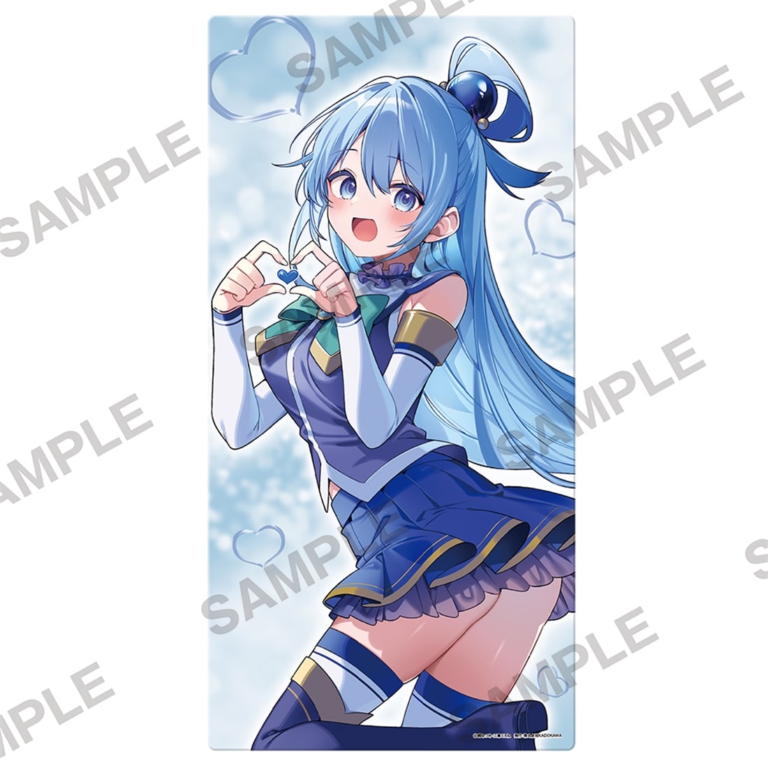 (Goods - Mat) KonoSuba: God’s Blessing on This Wonderful World! Valentine 2026 Newly Drawn Rubber Play Mat (Aqua)