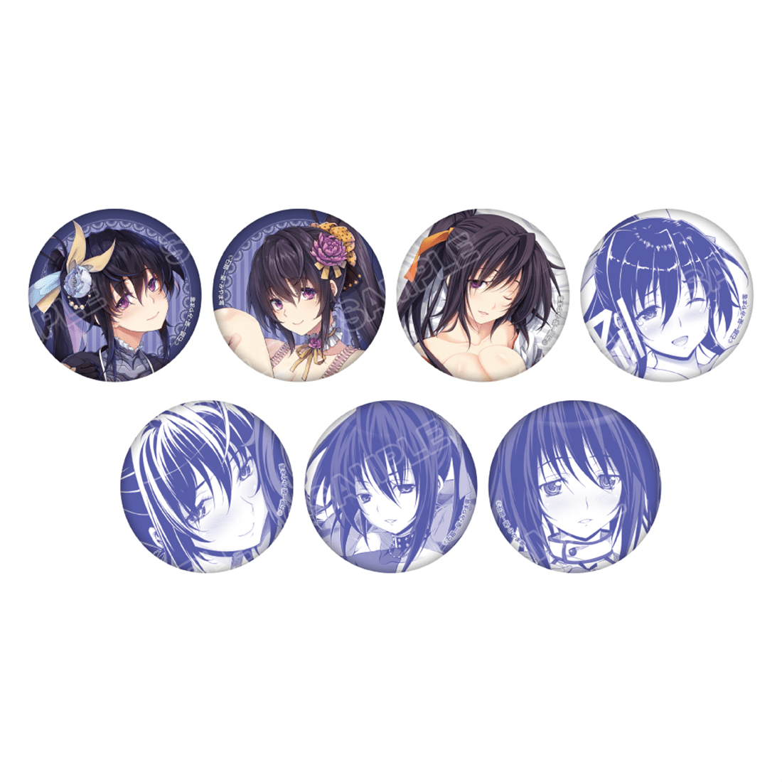 [※Blind](1BOX=3)(Goods - Badge) High School DxD Many Akeno Tradable Tin Badge