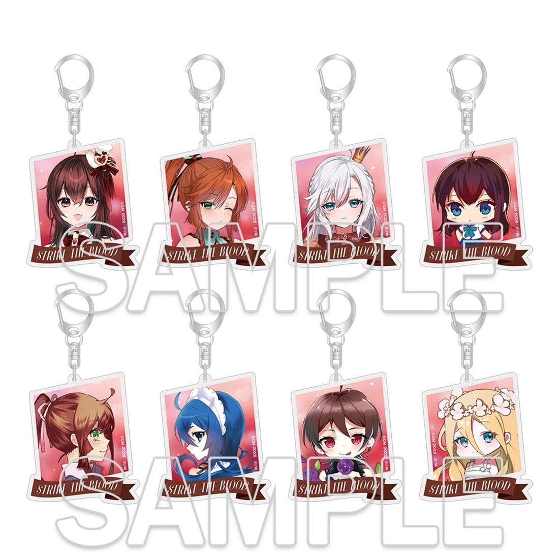 [※Blind](1BOX=3)(Goods - Keychain) Strike the Blood Tradable Acrylic Keychain - Chocolate Ver.