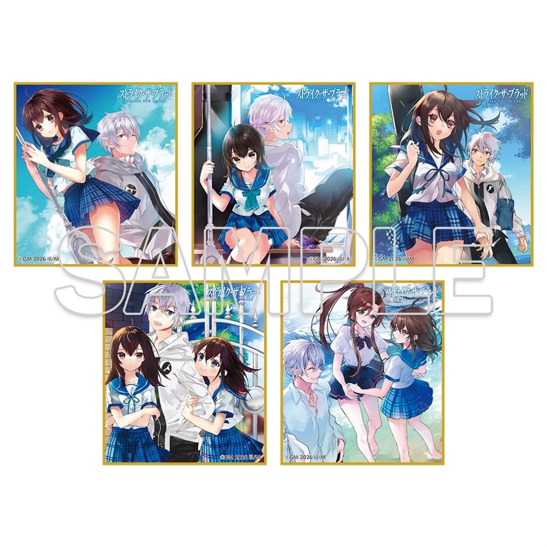 [※Blind](1BOX=3)(Goods - Art Board) Strike the Blood Tradable Mini Illustration Board Cover Visual Ver. (APPEND)