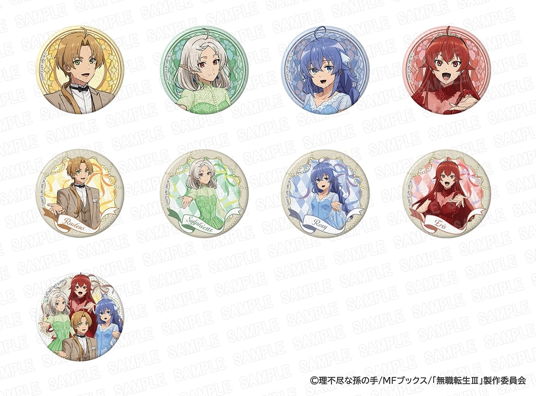 (1BOX=9)(Goods - Badge) Mushoku Tensei III: Jobless Reincarnation Anime Series 5th Anniversary Tradable Glimmering Tin Badge PACK