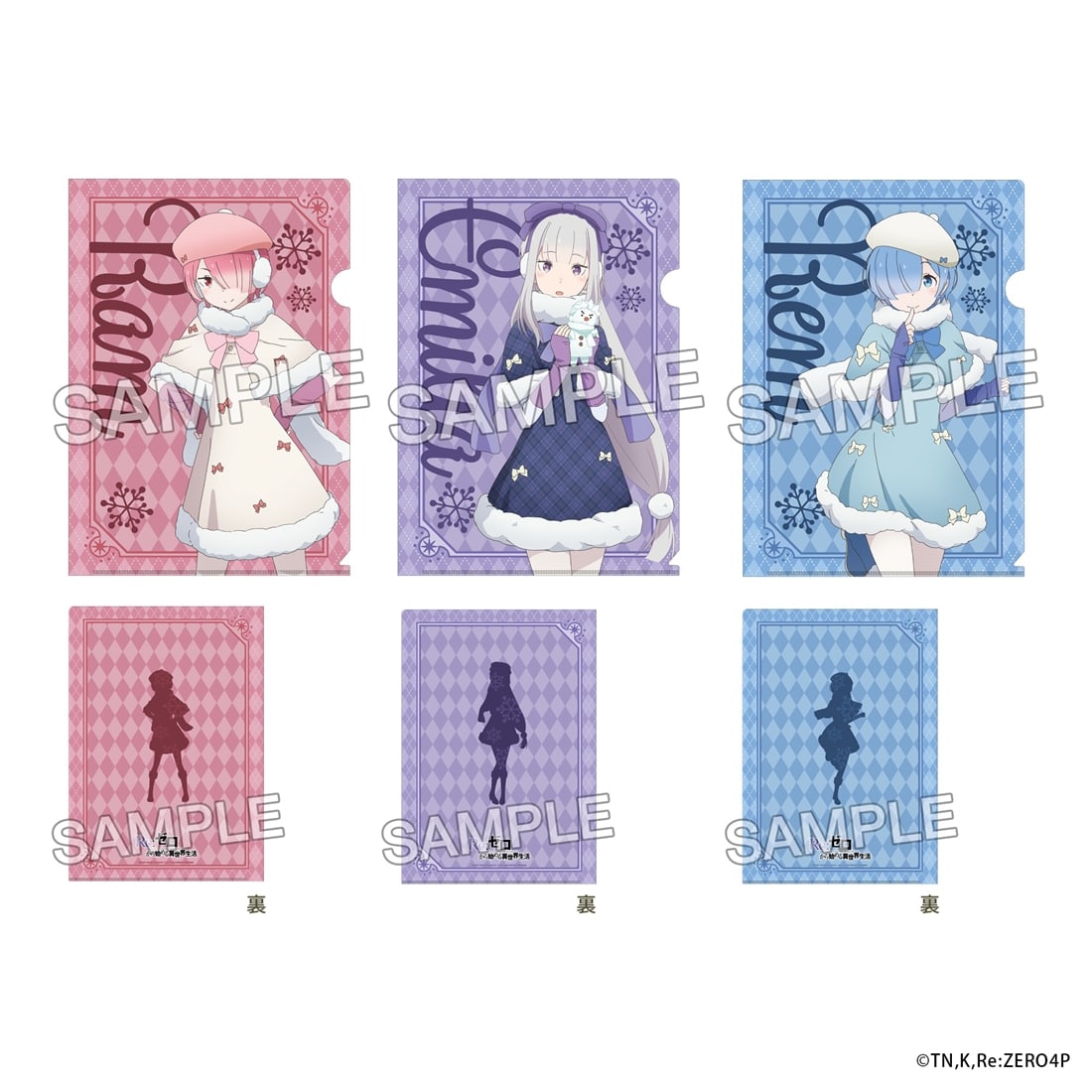 (Goods - Clear File) "Re:ZERO -Starting Life in Another World-" Clear File Set - Winter Snow Ver.