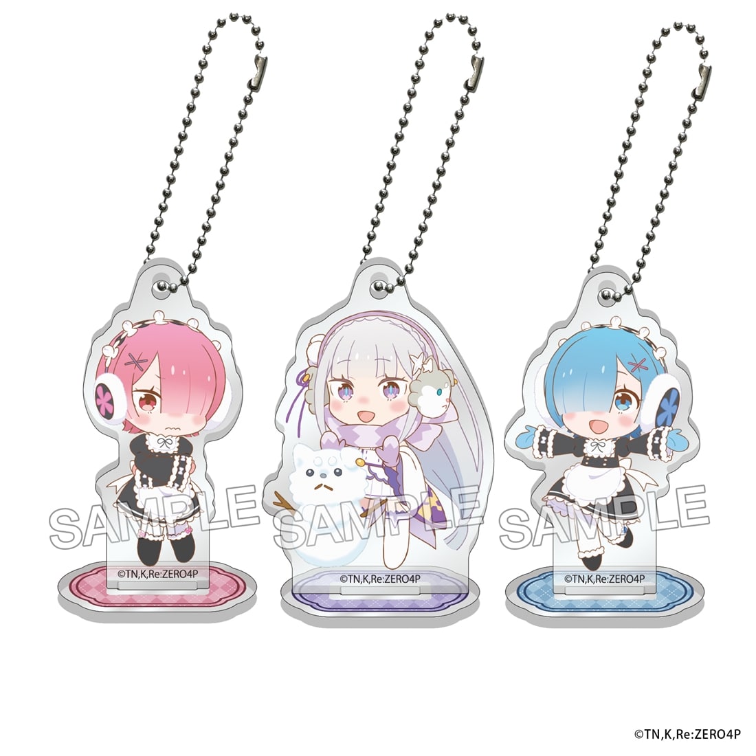 (Goods - Acrylic Stand) "Re:ZERO -Starting Life in Another World-" Mini-Character Acrylic Stand Set Winter Snow Ver.