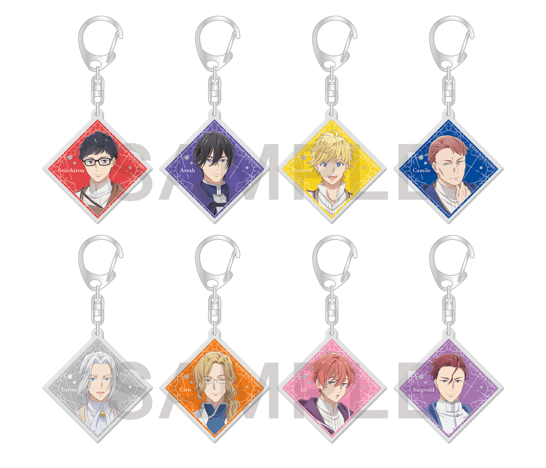 [※Blind](1BOX=3)(Goods - Keychain) Isekai Office Worker: The Other World's Books Depend on the Bean Counter Tradable Holographic Acrylic Keychain 2026 Ver.