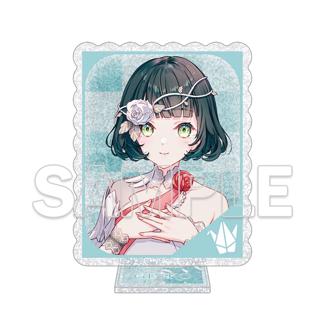 (Goods - Acrylic Stand) Love Live! Hasu no Sora Jogakuin School Idol Club Glimmering Acrylic Stand - Yuki Mau Sora to Nibyou no Eien Ver.  - Ginko Momose