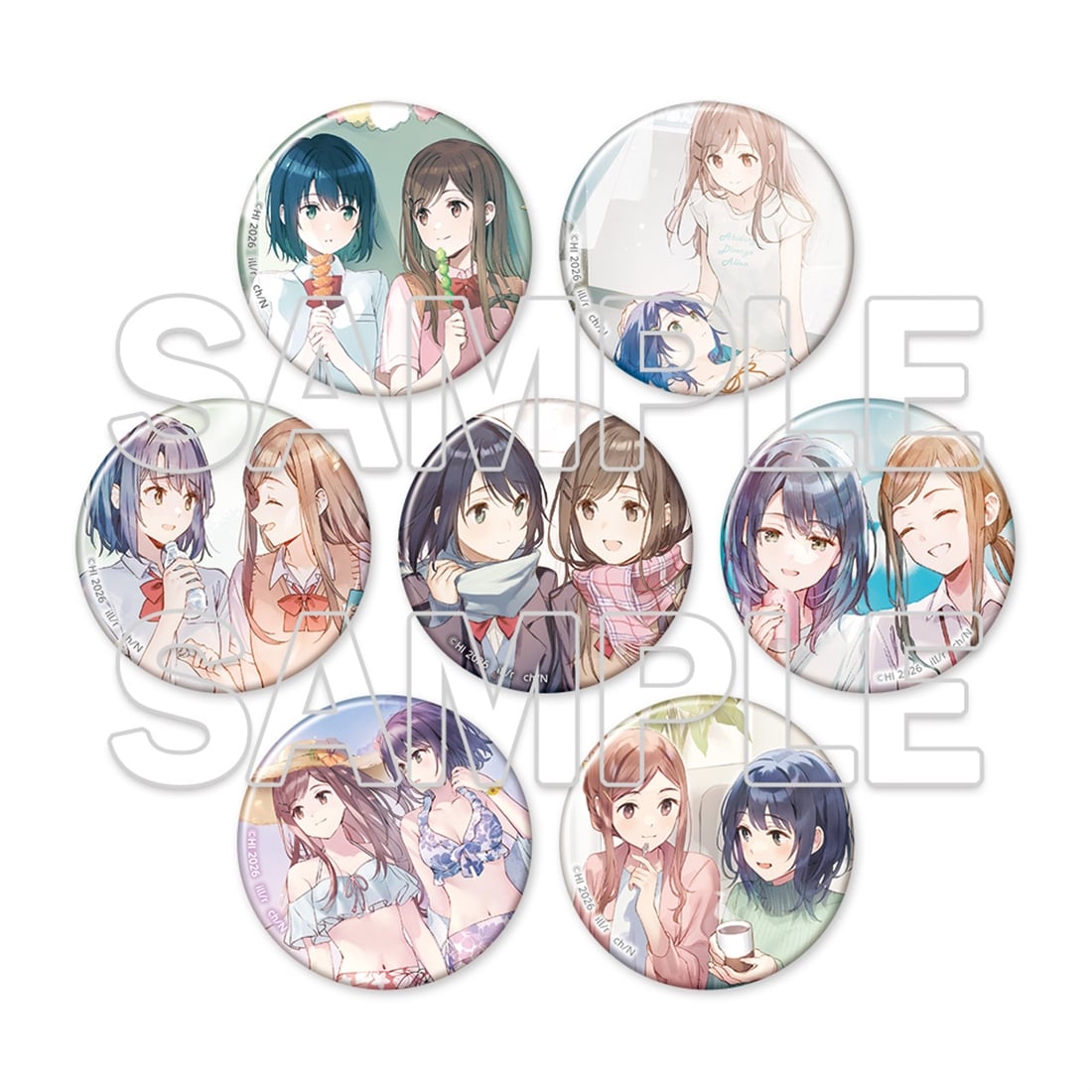 [※Blind](1BOX=7)(Goods - Badge) Adachi and Shimamura Tradable Tin Badge