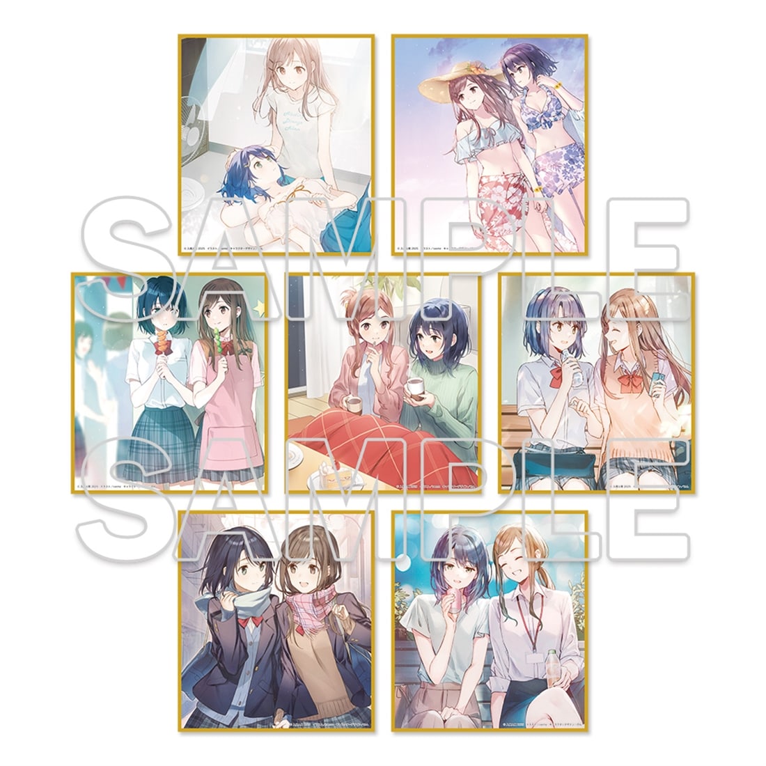 [※Blind](1BOX=7)(Goods - Art Board) Adachi and Shimamura Tradable Mini Illustration Board
