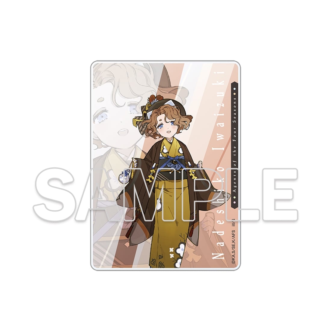 (Goods - Card) Agents of the Four Seasons Acrylic Card - Nadeshiko Iwaizuki