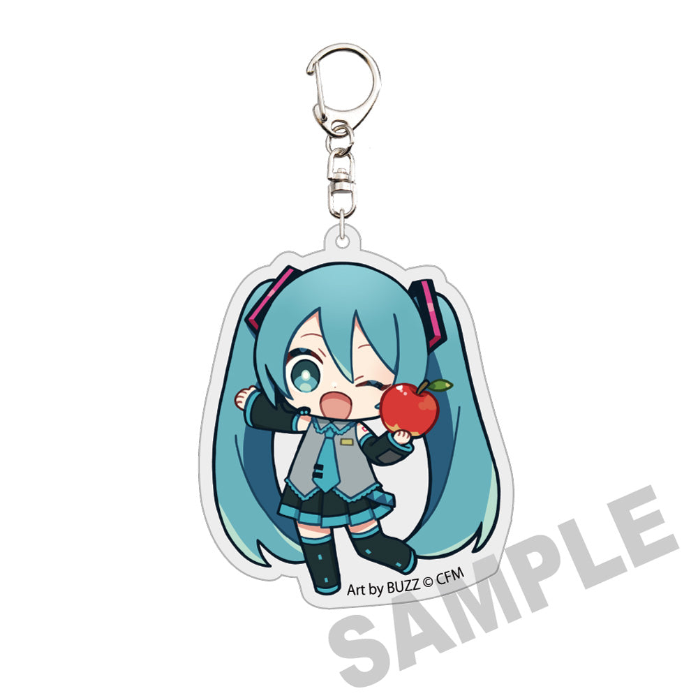 (Goods - Keychain) Hatsune Miku × Hirosaki Apple Die-cut Acrylic Keychain Hatsune Miku - Art by BUZZ