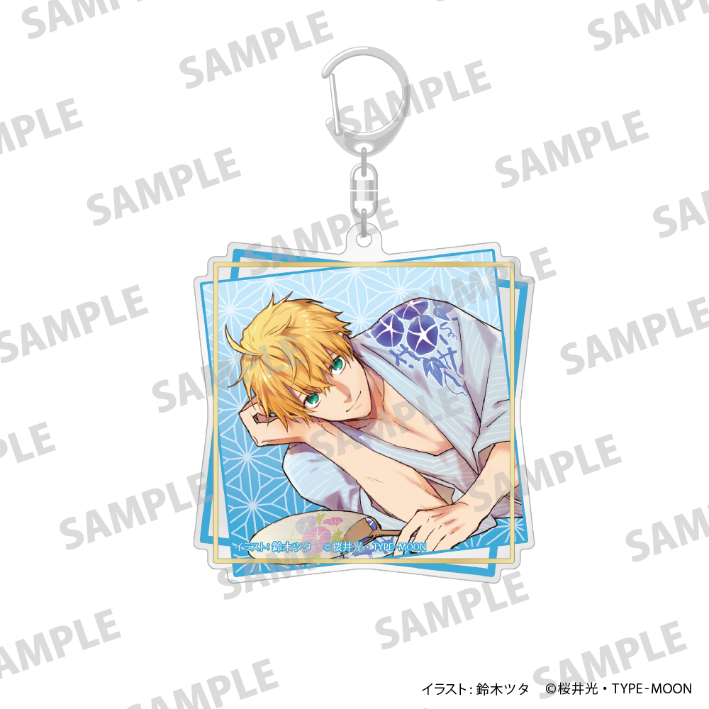 (Goods - Keychain) Fate/Prototype Fragments of Sky Silver Acrylic Keychain Saber