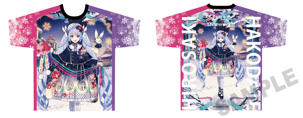 (Goods - Shirt) Snow Miku x Hirohako Full Graphic T-shirt Hirohako 25-26 - Art by iXima