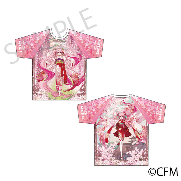 (Goods - Shirt) Sakura Miku x Hirohako 2024 Full Graphic T-shirt Hirohako - Art by iXima