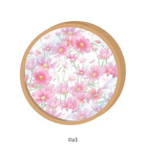 (Goods - Key Chain Cover) Round Character Frame 41 - Cosmos Garden