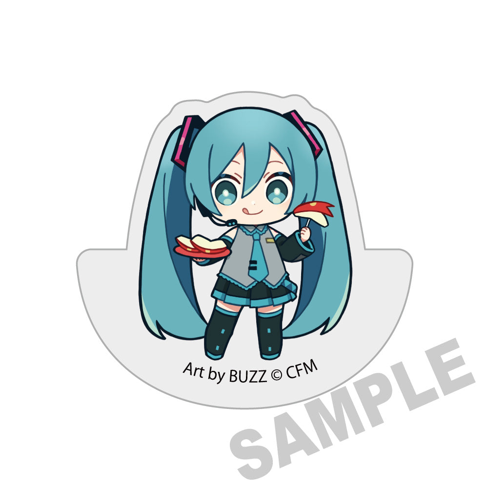 (Goods - Ornament) Hatsune Miku × Hirosaki Apple Ultra-thick Swinging Acrylic Blocks Hatsune Miku - Apple Rabbit Slices - Art by BUZZ