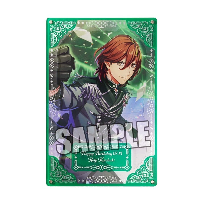 (Goods - Ornament) Uta no Prince-sama LIVE EMOTION Birthday Foil-Stamped Layered Acrylic Plate Extra ver. - Reiji Kotobuki [animate Exclusive]