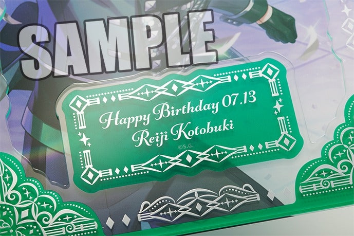 (Goods - Ornament) Uta no Prince-sama LIVE EMOTION Birthday Foil-Stamped Layered Acrylic Plate Extra ver. - Reiji Kotobuki [animate Exclusive]