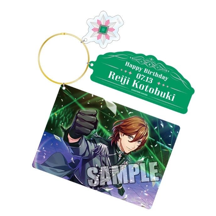 (Goods - Key Chain) Uta no Prince-sama LIVE EMOTION Birthday 3 Piece Acrylic Key Chain Extra ver. - Reiji Kotobuki [animate Exclusive]