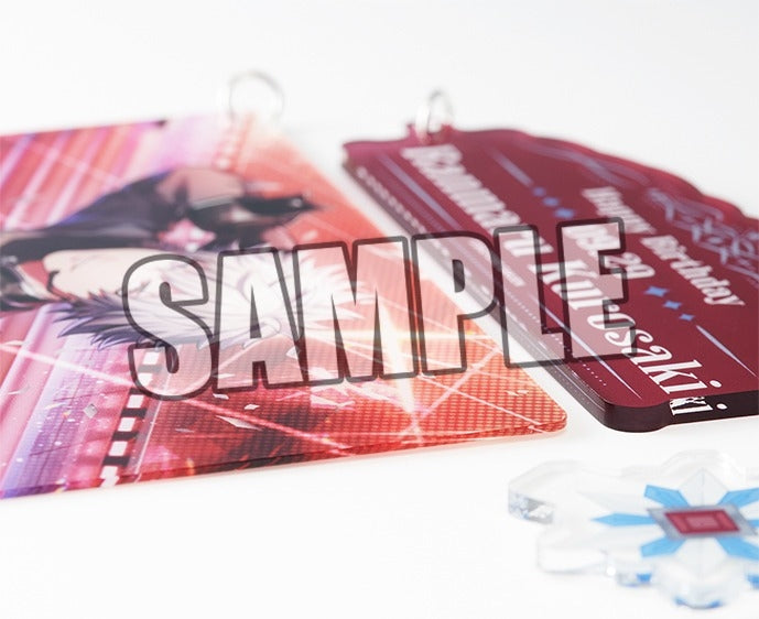 (Goods - Key Chain) Uta no Prince-sama LIVE EMOTION Birthday 3-Piece Acrylic Key Chain Extra Ver. - Ranmaru Kurosaki [animate Exclusive]