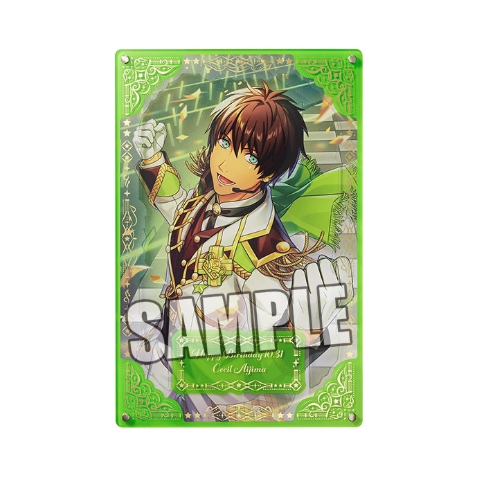 (Goods - Ornament) Uta no Prince-sama LIVE EMOTION Birthday Foil-Stamped Layered Acrylic Plate Extra Ver. - Cecil Aijima [animate Exclusive]