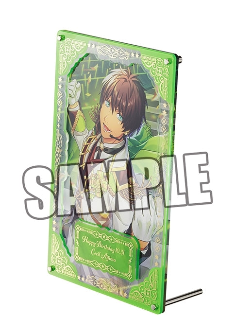 (Goods - Ornament) Uta no Prince-sama LIVE EMOTION Birthday Foil-Stamped Layered Acrylic Plate Extra Ver. - Cecil Aijima [animate Exclusive]