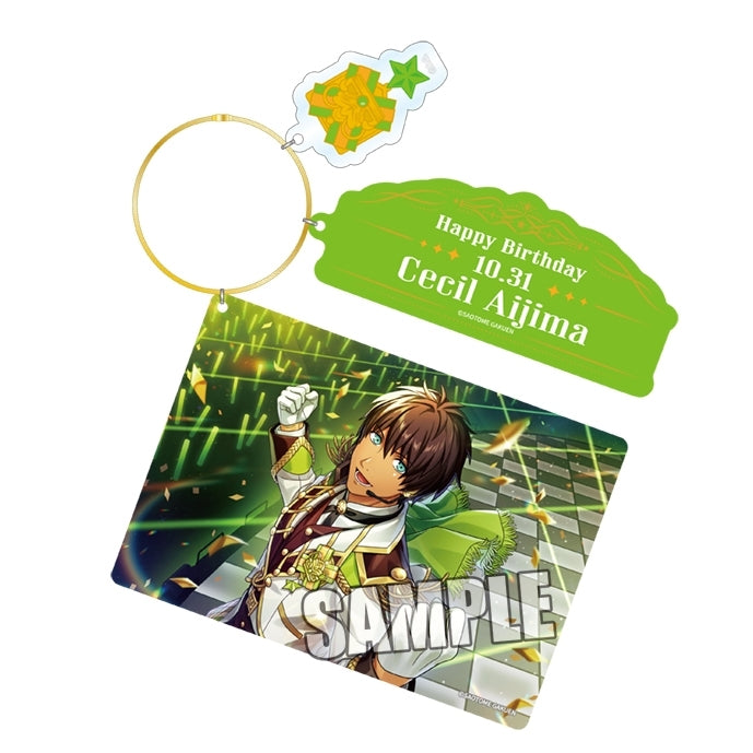 (Goods - Key Chain) Uta no Prince-sama LIVE EMOTION Birthday 3-Part Acrylic Keyring Extra Ver. - Cecil Aijima [animate Exclusive]