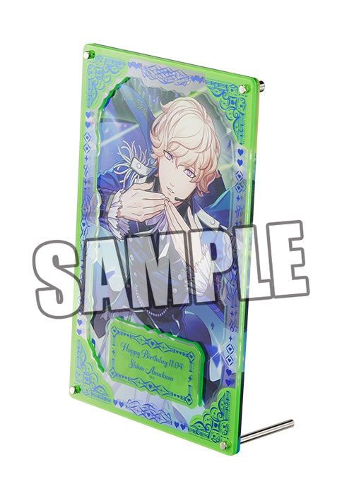 (Goods - Ornament) Uta no Prince-sama LIVE EMOTION Birthday Foil-Stamped Layered Acrylic Plate Extra Ver. - Shion Amakusa [animate Exclusive]