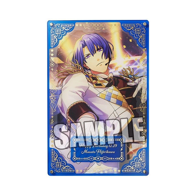 (Goods - Ornament) Uta no Prince-sama LIVE EMOTION Birthday Foil-Stamped Acrylic Plate Extra Ver. - Masato Hijirikawa [animate Exclusive]
