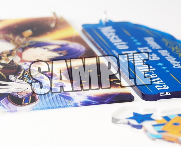 (Goods - Keychain) Uta no Prince-sama LIVE EMOTION Birthday 3-Piece Acrylic Keyring Extra Ver. - Masato Hijirikawa [animate Exclusive]