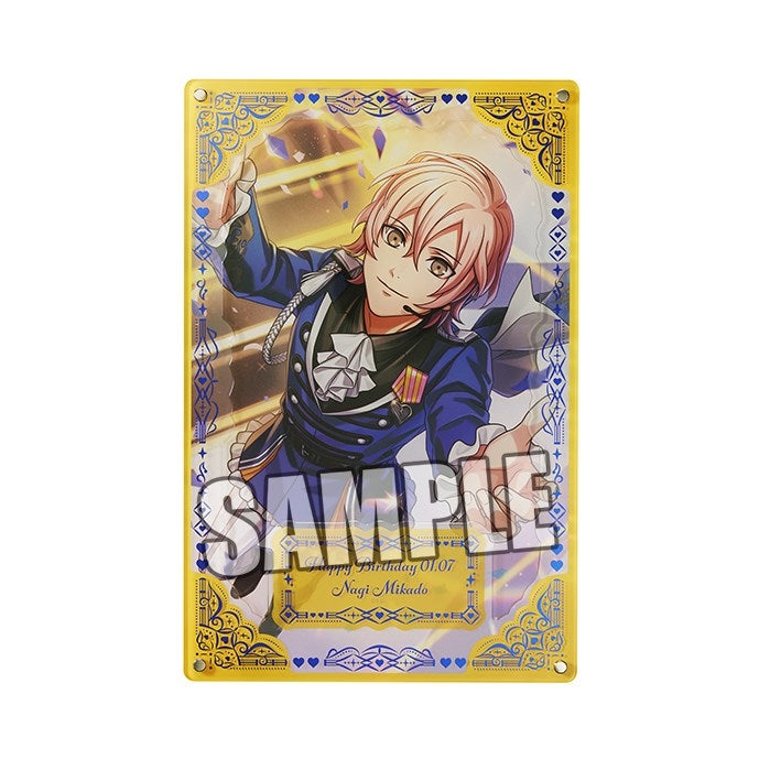 (Goods - Ornament) Uta no Prince-sama LIVE EMOTION Birthday Foil-Stamped Acrylic Plate Extra Ver. - Nagi Mikado [animate Exclusive]
