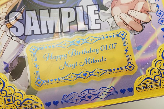 (Goods - Ornament) Uta no Prince-sama LIVE EMOTION Birthday Foil-Stamped Acrylic Plate Extra Ver. - Nagi Mikado [animate Exclusive]