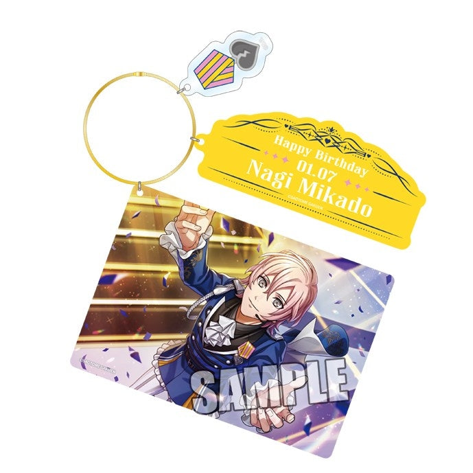 (Goods - Keychain) Uta no Prince-sama LIVE EMOTION Birthday 3-Piece Acrylic Keyring Extra Ver. - Nagi Mikado [animate Exclusive]