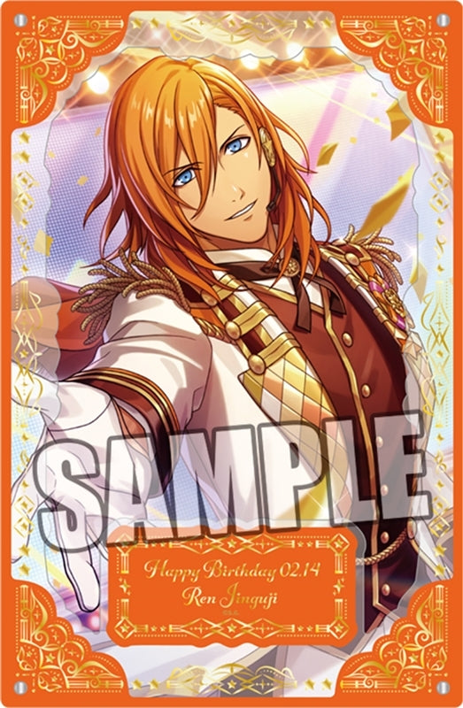 (Goods - Ornament) Uta no Prince-sama LIVE EMOTION Birthday Foil-stamped Layered Acrylic Plate Extra Ver. - Ren Jinguji [animate Exclusive]