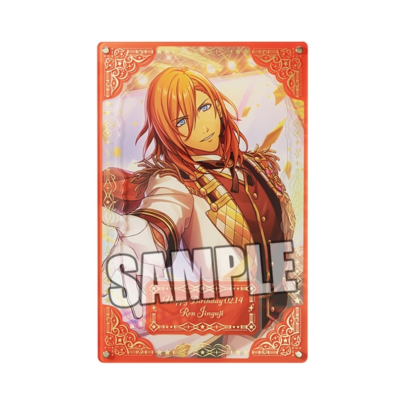 (Goods - Ornament) Uta no Prince-sama LIVE EMOTION Birthday Foil-stamped Layered Acrylic Plate Extra Ver. - Ren Jinguji [animate Exclusive]