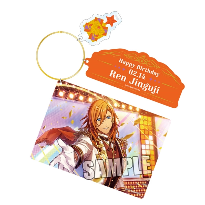 (Goods - Keychain) Uta no Prince-sama LIVE EMOTION Birthday 3-Part Acrylic Keyring Extra Ver. - Ren Jinguji [animate Exclusive]