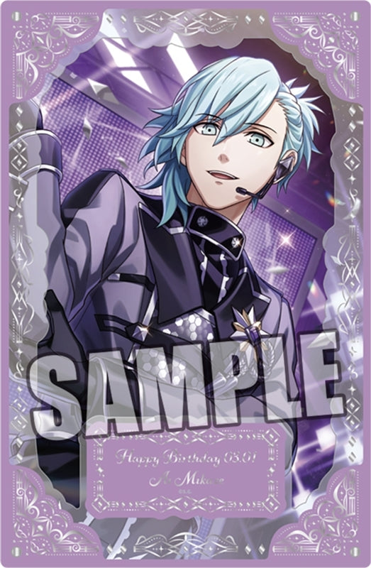 (Goods - Ornament) Uta no Prince-sama LIVE EMOTION Birthday Foil-stamped Layered Acrylic Plate Extra Ver. - Mikaze Ai [animate Exclusive]