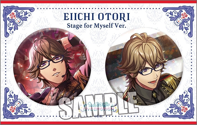 (Goods - Badge) Uta no Prince-sama LIVE EMOTION Birthday Holographic Button Badge Set Stage for Myself Ver. - Eiichi Otori [animate Exclusive]