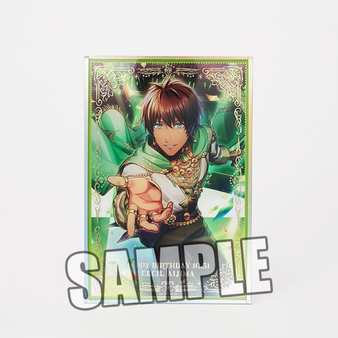 (Goods - Art Board) Uta no Prince-sama LIVE EMOTION Birthday Foil Embossed Acrylic Art Board Stage for Myself Ver. - Cecil Aijima [animate Exclusive]