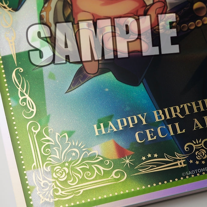 (Goods - Art Board) Uta no Prince-sama LIVE EMOTION Birthday Foil Embossed Acrylic Art Board Stage for Myself Ver. - Cecil Aijima [animate Exclusive]