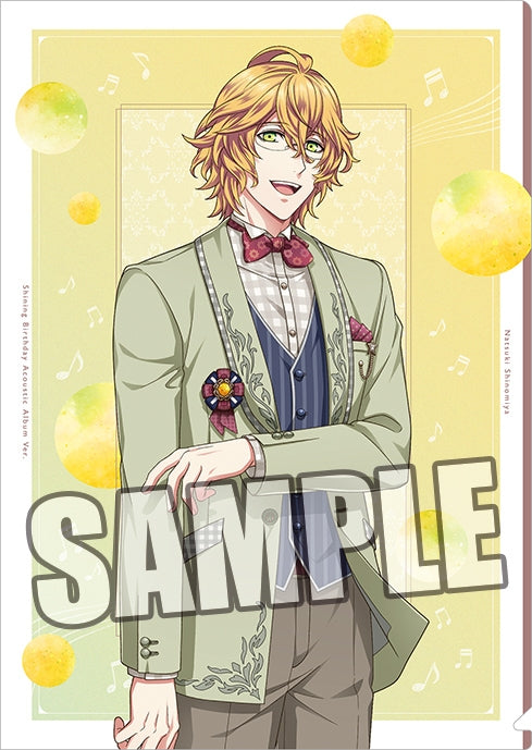 (Goods - Clear File) Uta no Prince-sama Clear File Shining Birthday Acoustic Album Ver. - Natsuki Shinomiya [animate Exclusive]