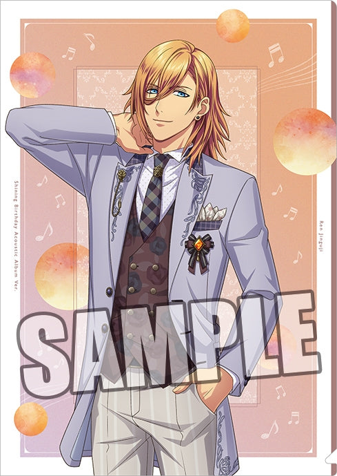 (Goods - Clear File) Uta no Prince-sama Clear File Shining Birthday Acoustic Album Ver. - Ren Jinguji [animate Exclusive]