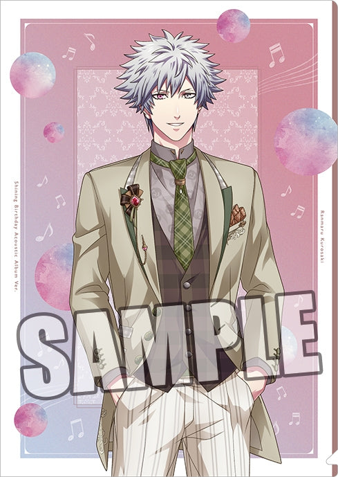 (Goods - Clear File) Uta no Prince-sama Clear File Shining Birthday Acoustic Album Ver. - Ranmaru Kurosaki [animate Exclusive]