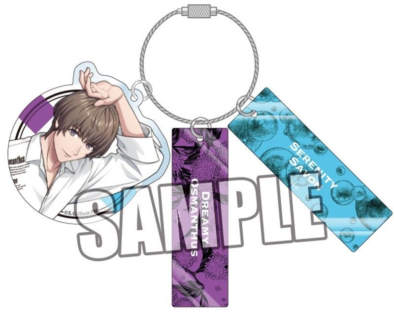 (Goods - Keychain) Uta no Prince-sama 3-Part Acrylic Keychain Fragrance Pairing Ver. - Eiji Otori