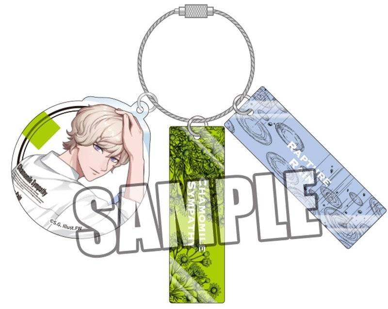 (Goods - Keychain) Uta no Prince-sama 3-Part Acrylic Keychain Fragrance Pairing Ver. - Shion Amakusa