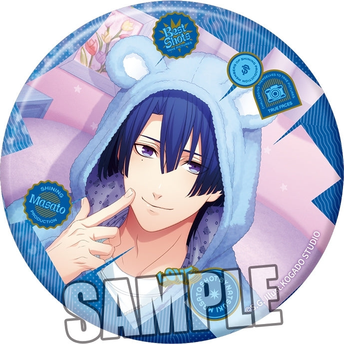 (Goods - Badge) Uta no Prince-sama BIG Holographic Button Badge Best Shots from Everyday Life Ver. - Masato Hijirikawa