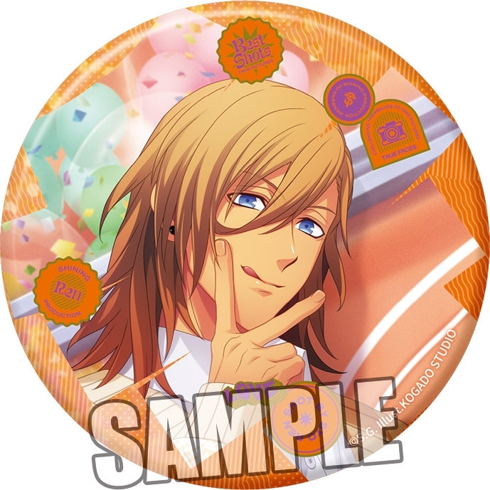(Goods - Badge) Uta no Prince-sama BIG Holographic Button Badge Best Shots from Everyday Life Ver. - Ren Jinguji