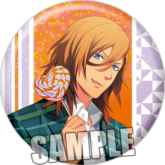 (Goods - Badge) Uta no Prince-sama BIG Holographic Button Badge Love Pop Candy Ver. - Ren Jinguji
