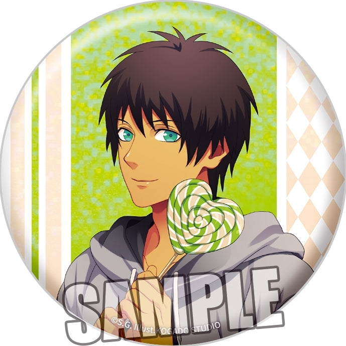 (Goods - Badge) Uta no Prince-sama BIG Holographic Button Badge Love Pop Candy Ver. - Cecil Aijima